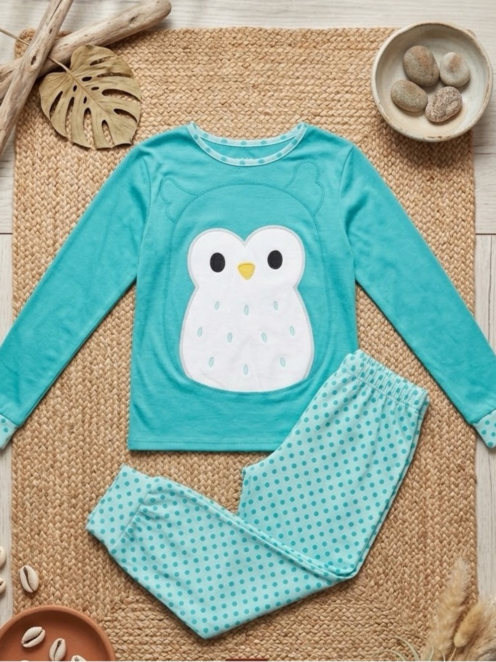 SQUISHMALLOW Girls Long Sleeve Pajama Top